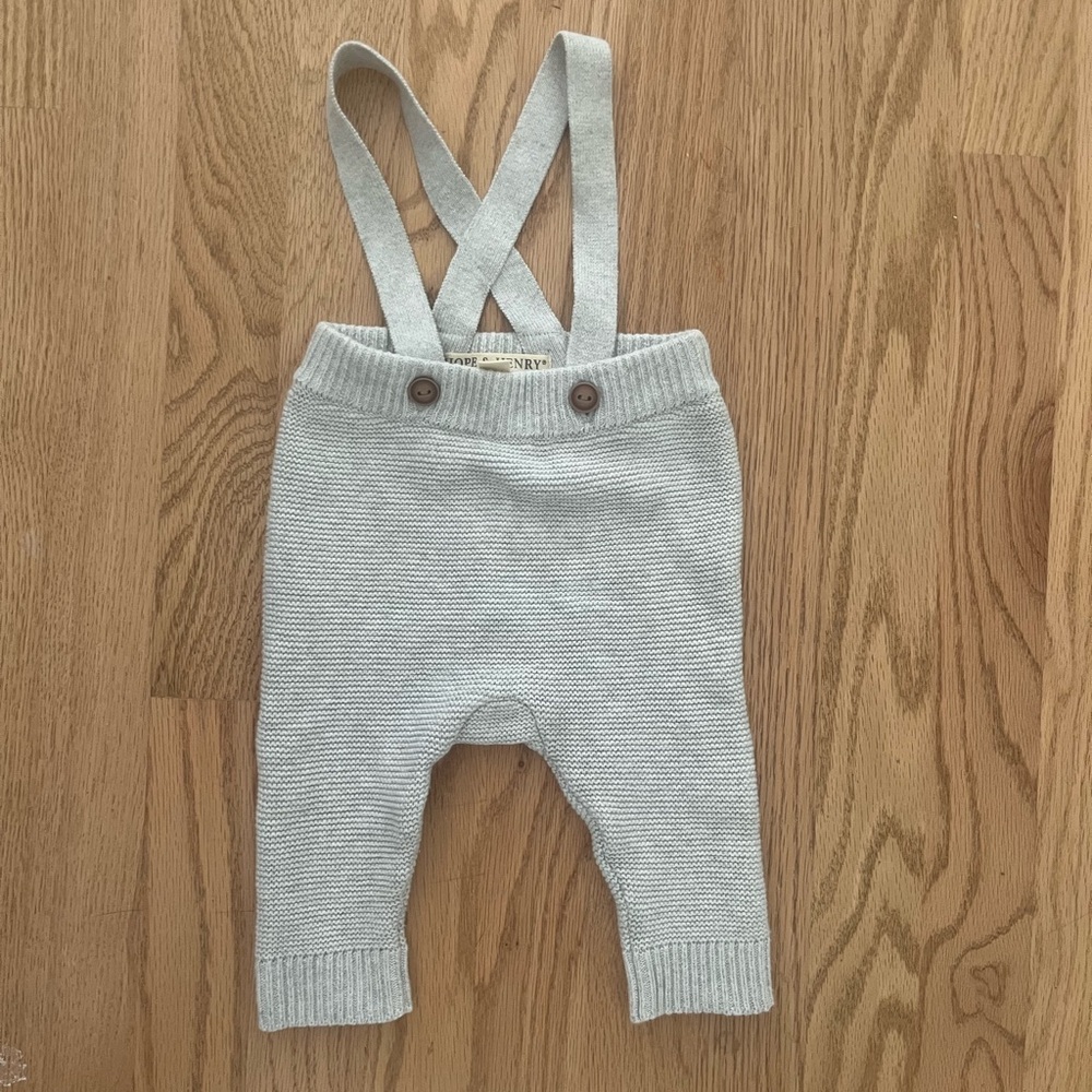 Hope & Henry Knit Suspender Overalls